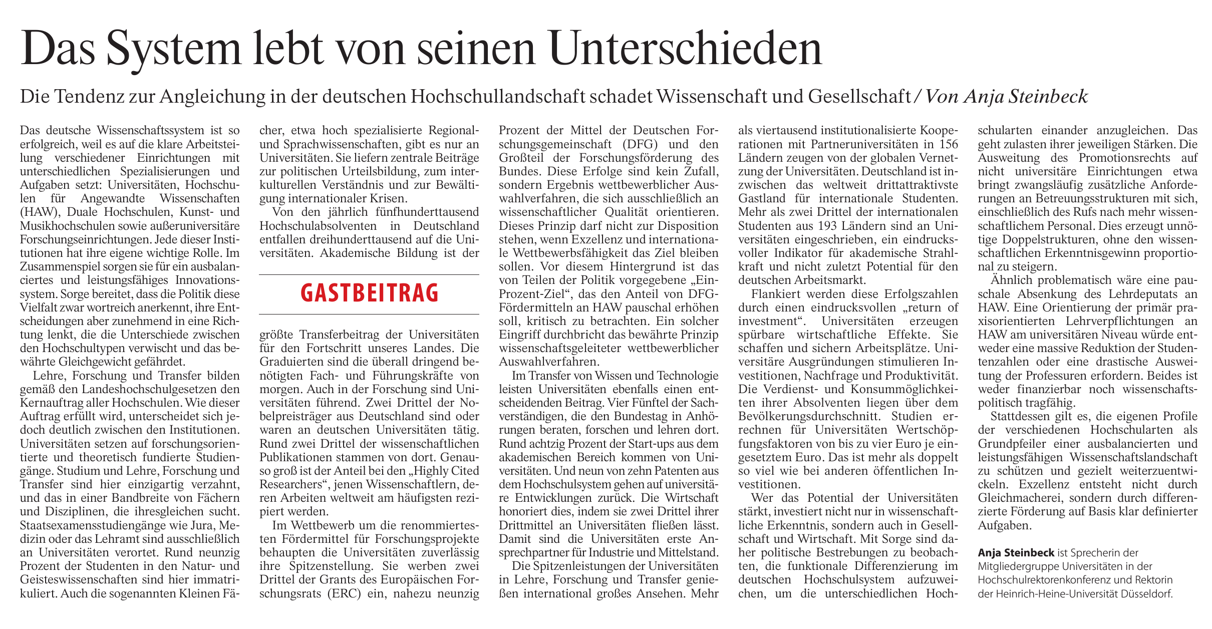 Das Hochschul-System ist so schlecht, wie die Leute, die es leiten